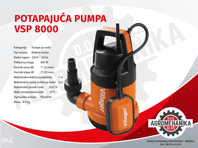 Villager potapajuća pumpa VSP 8000