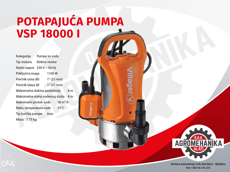 Villager potapajuća pumpa VSP 18000