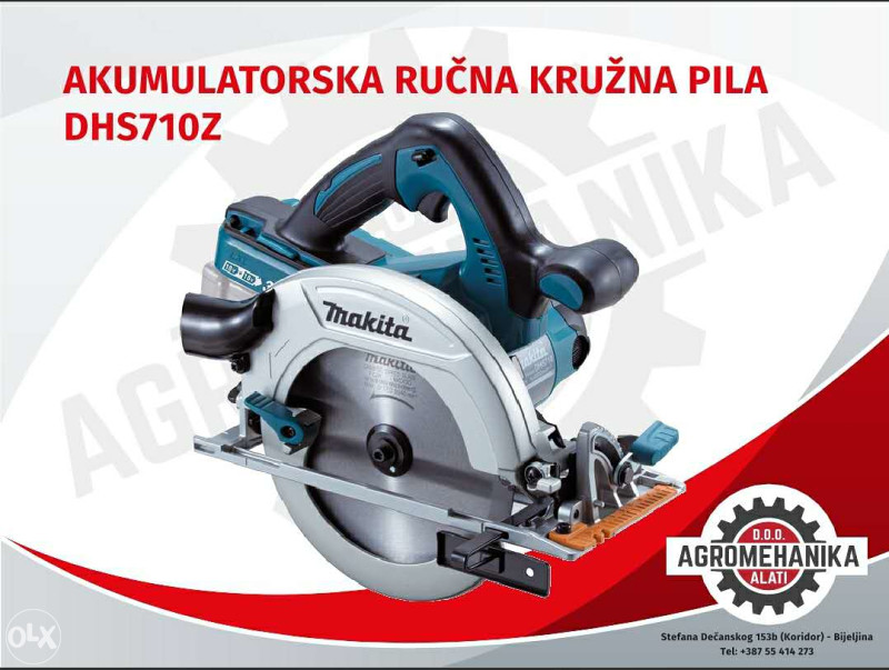 Akumulatorska ručna kružna pila DHS710Z