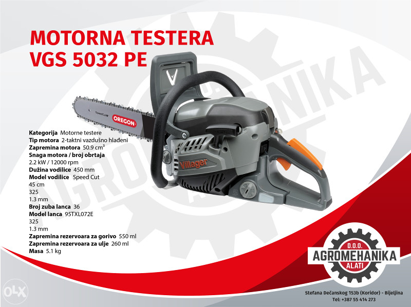 Villager motorna pila testera VGS 5032 PE