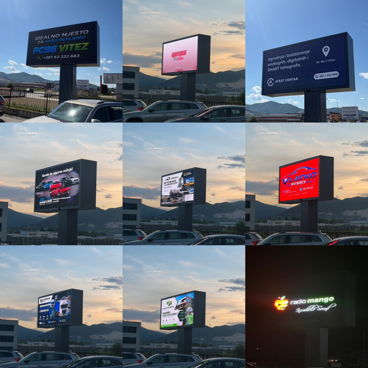 PC96 VITEZ OGLAŠAVANJE NA LED BILLBOARDU DVOSTRANOM U PC96 Vitez