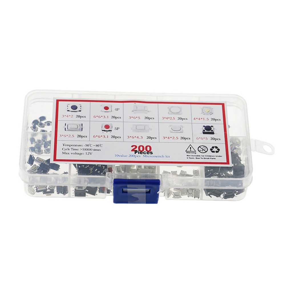 Mikroprekidači / push buttons SET 250 komada