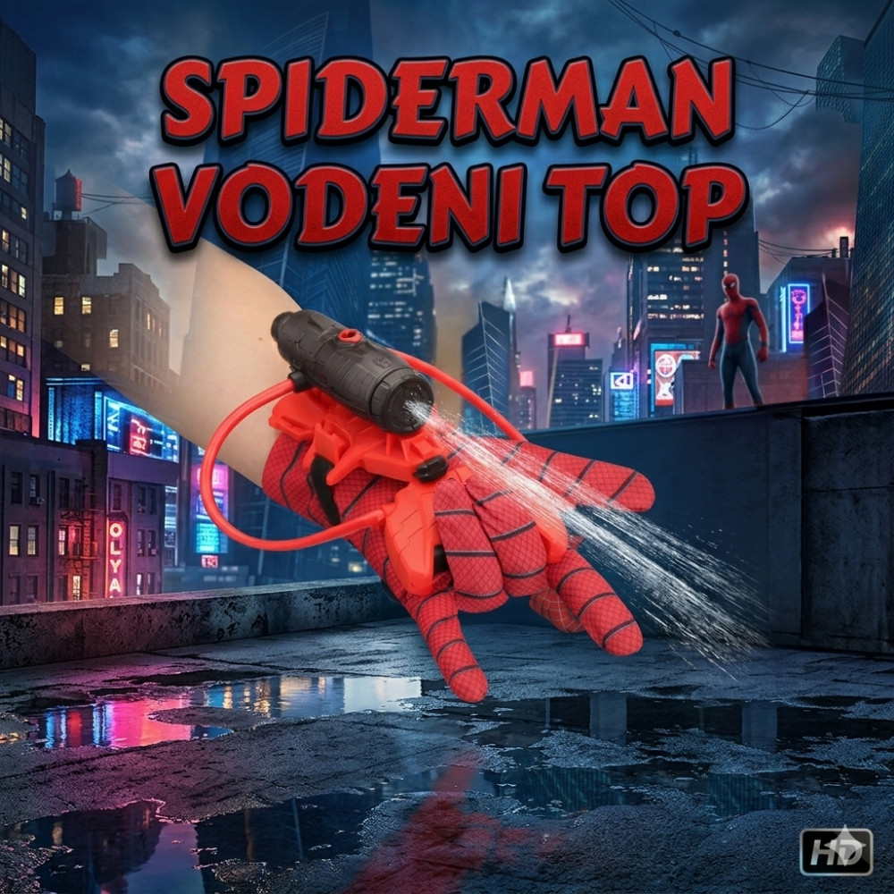 Spiderman rukavica vodeni top