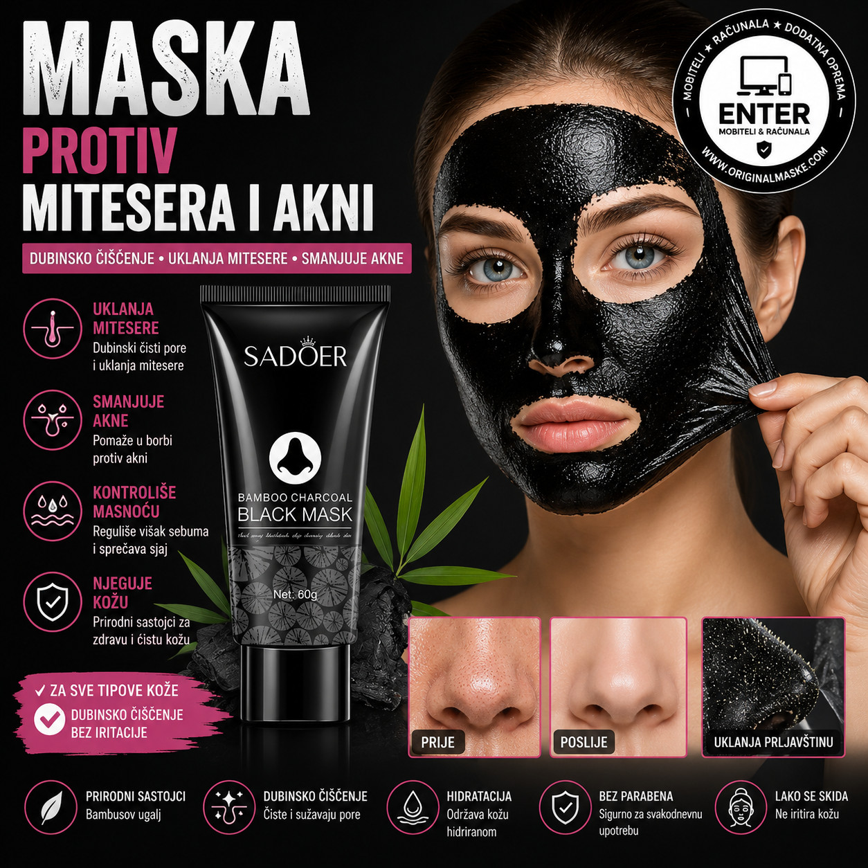 Black mask crna maska protiv akni i mitesera