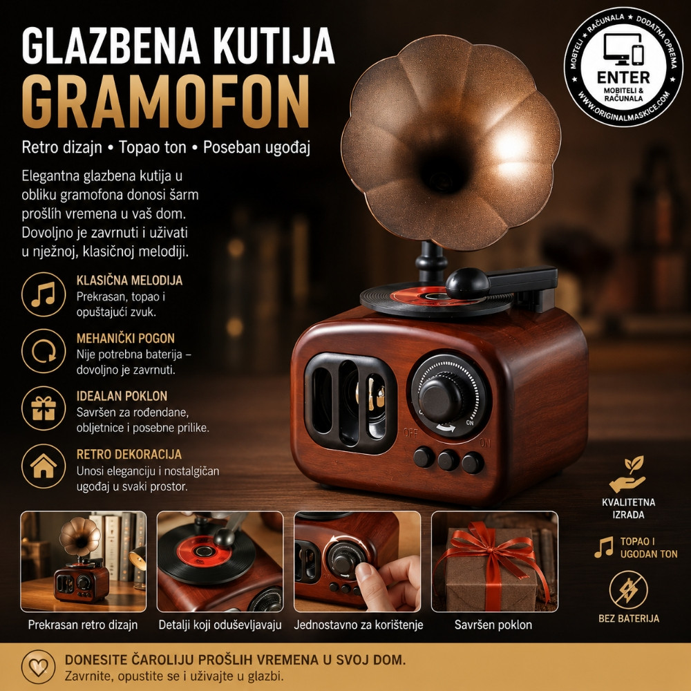 glazbena kutija gramofon