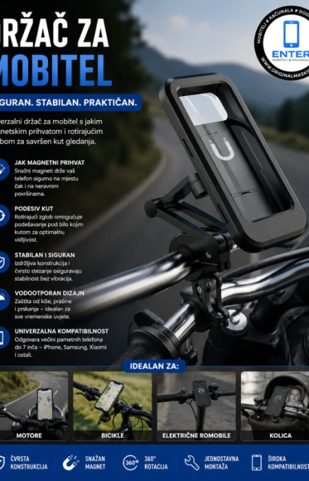 vodootporni drzac mobitela biciklo skuter motor itd
