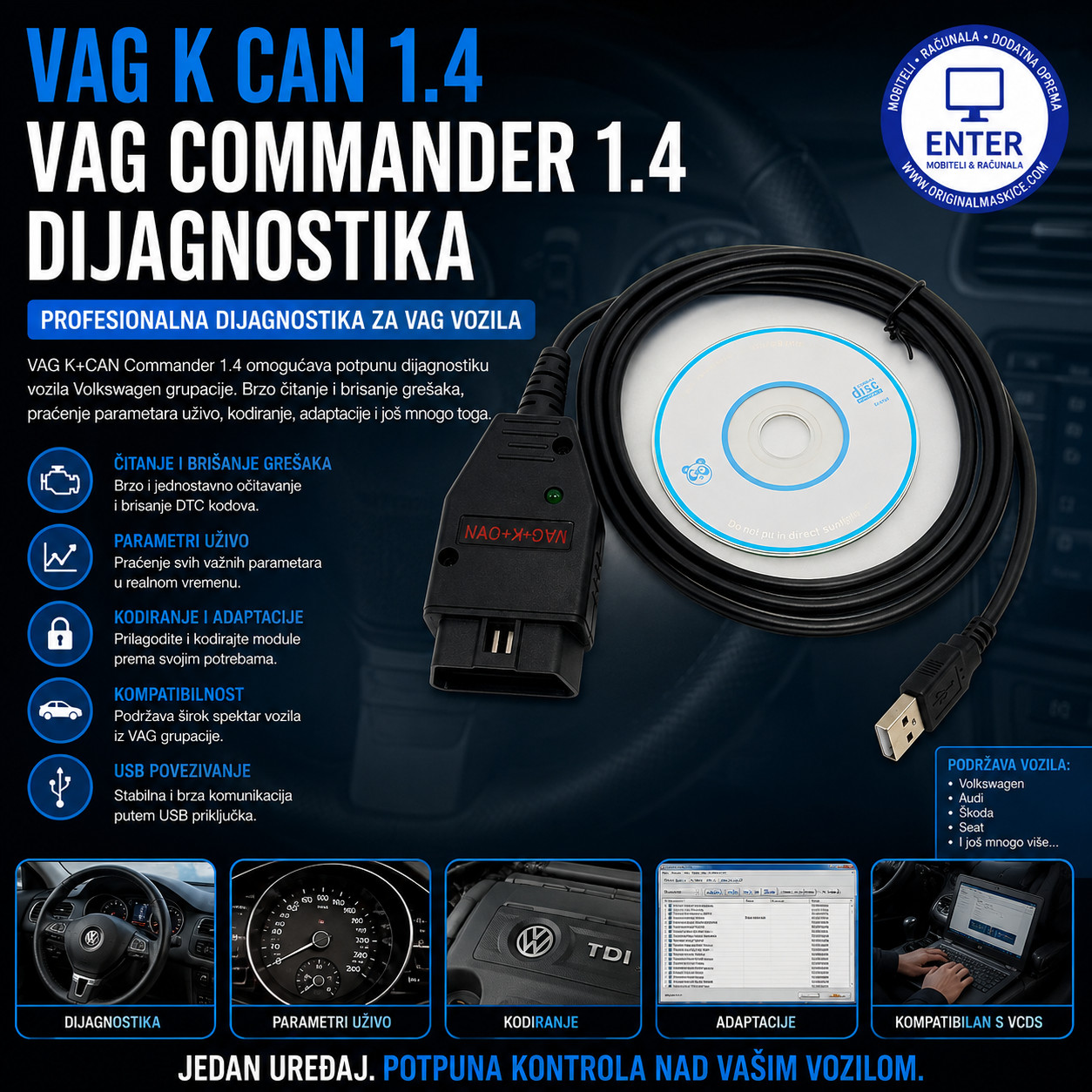 VAG K CAN 1.4 VAG Commander 1.4 dijagnostika