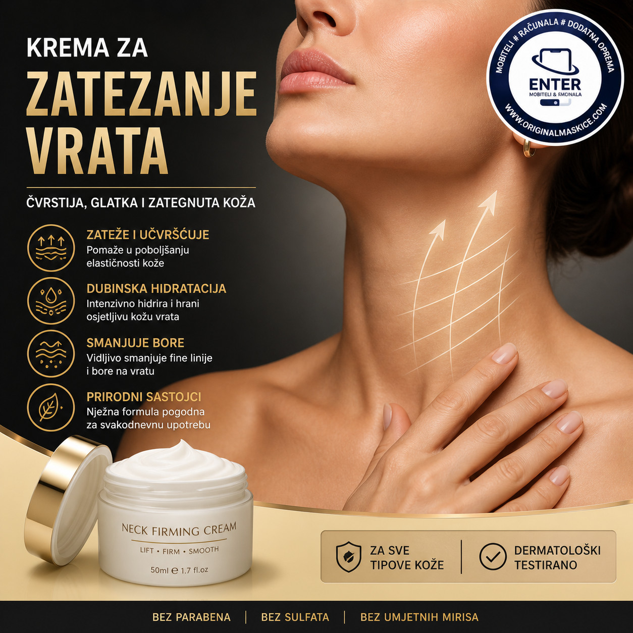 krema za zatezanje vrata