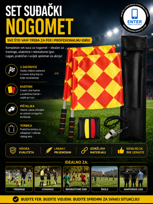 komplet sudski rekvizit za nogomet