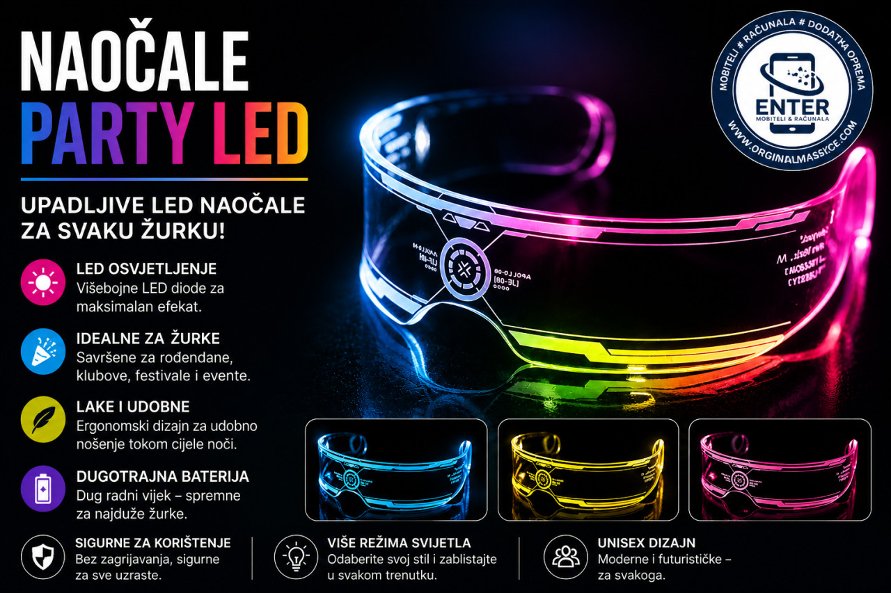 Naočale LED party