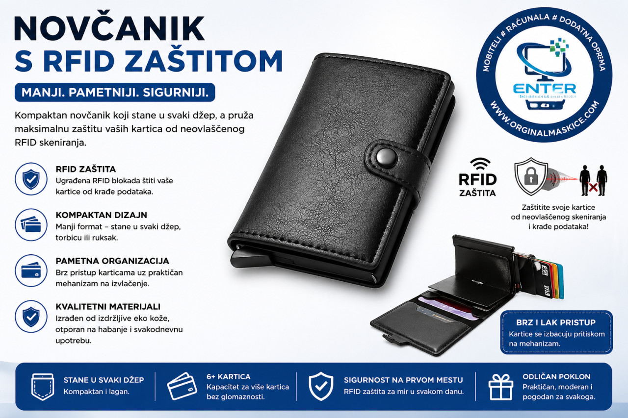 muski pametni mini novcanik protiv kradje i drzac kartica