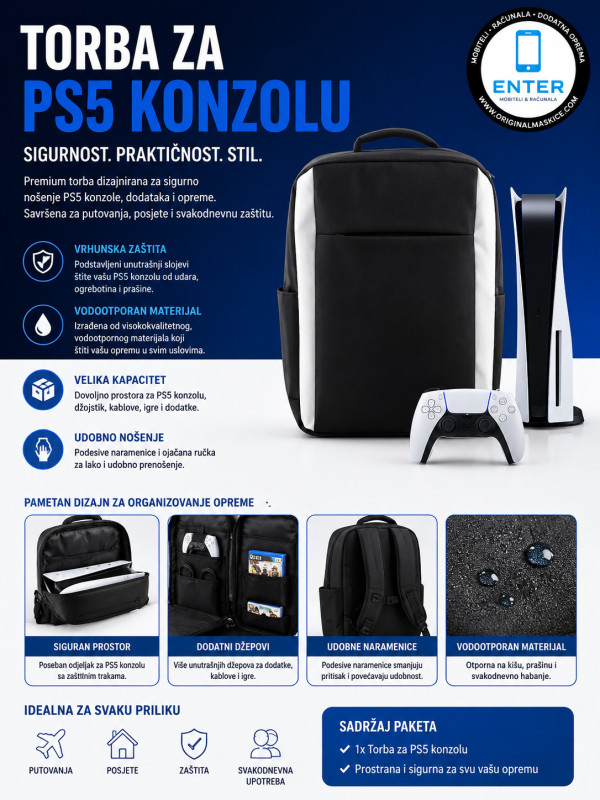 putni rusak torba za ps5 konzolu