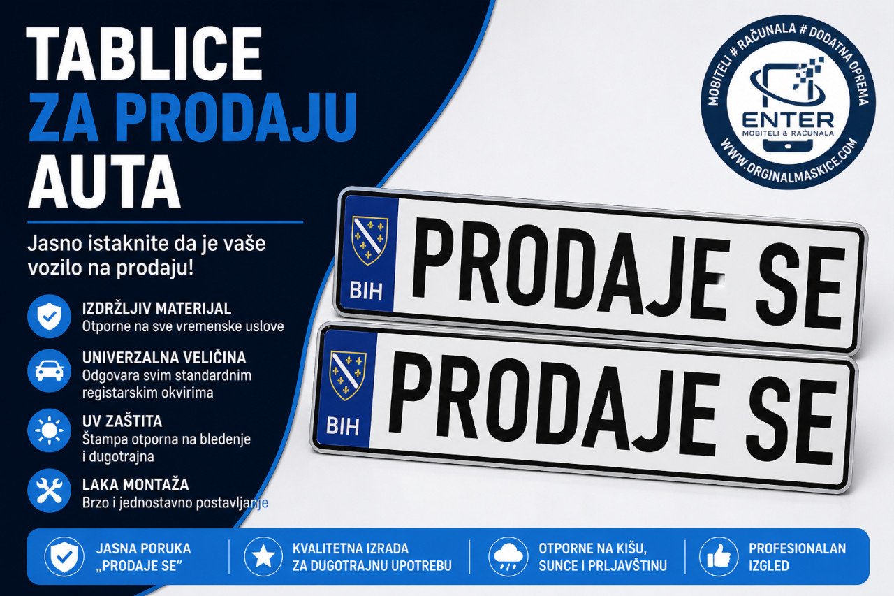 tablice 2kom PRODAJE SE