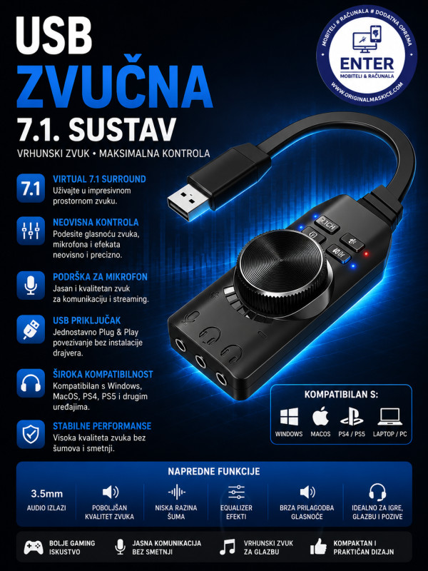 usb zvucna 7.1