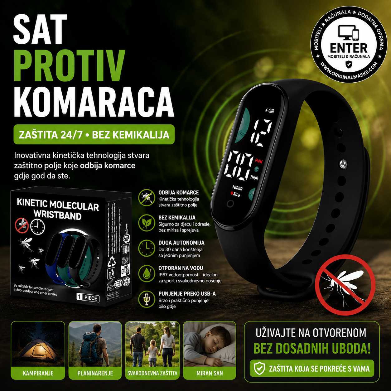 sat/uređaj protiv komaraca