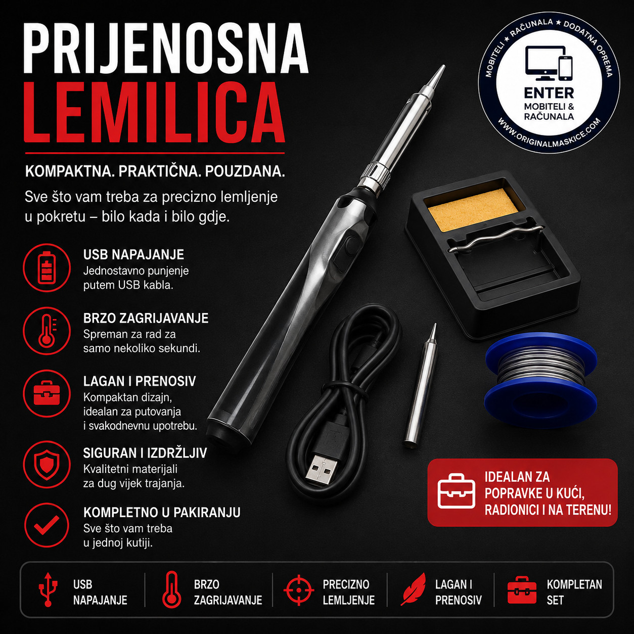 Prenosiva lemilica za sitne stvari