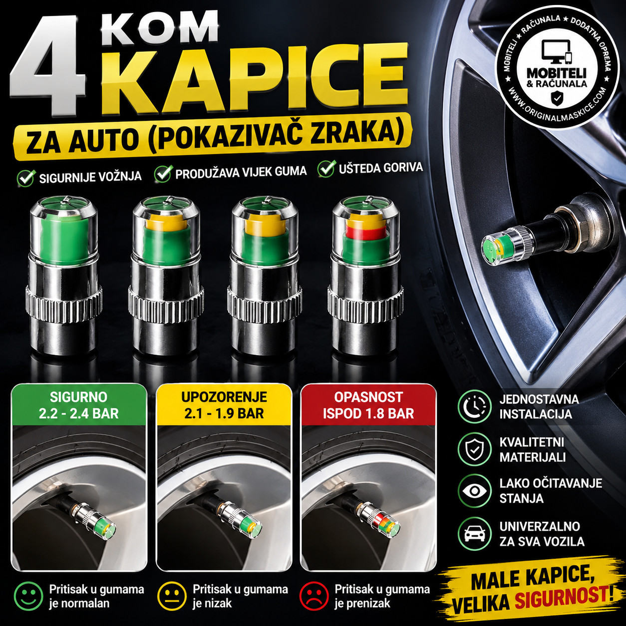 kapice za gume auto motor itd