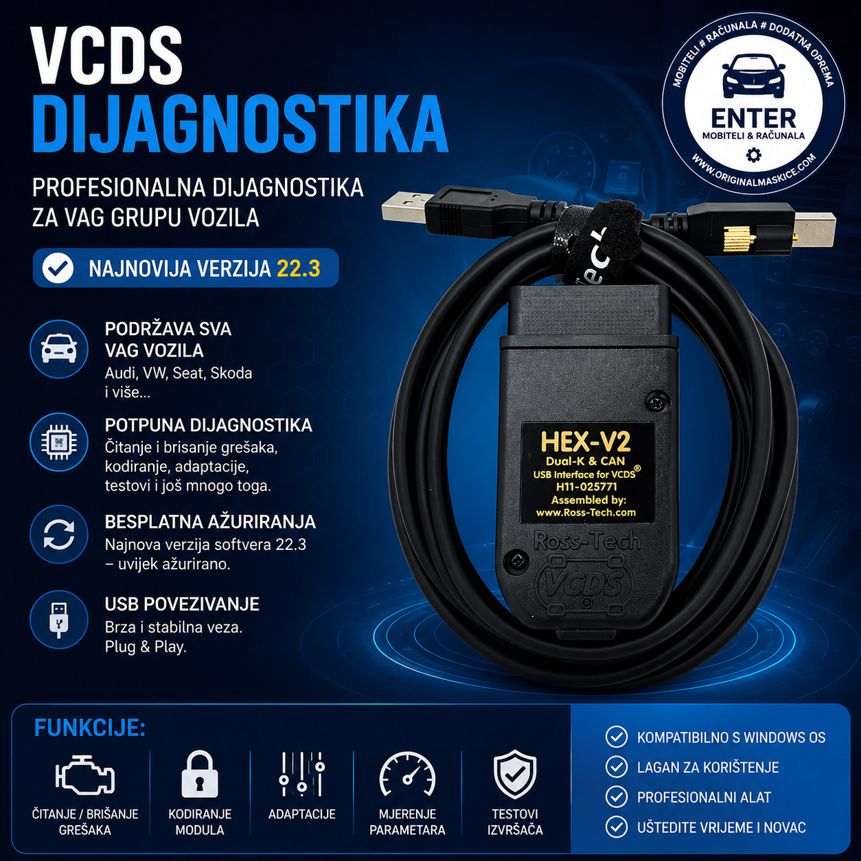 Vcds 23.3.1. dijagnostika