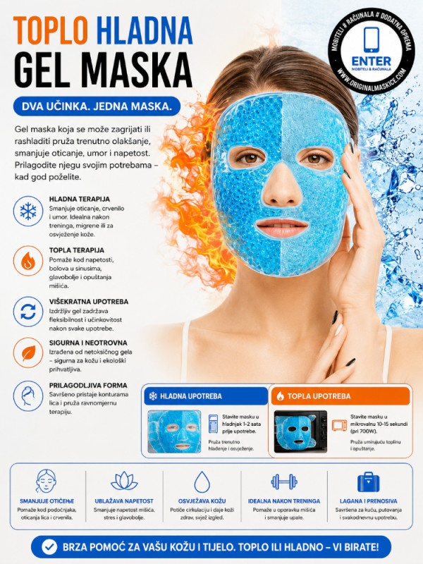 gel maska za lice s hladnim i toplim efektom