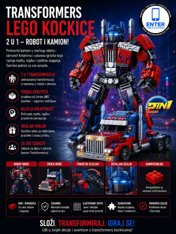 transformers optimus prime slagalica igracka LEGO