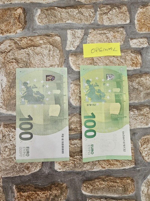 Banknotes filmski novac rekvizit euro, fake lazni novac