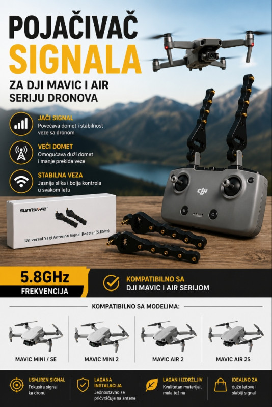 pojacivac signala za dji rc daljinski mavic / air