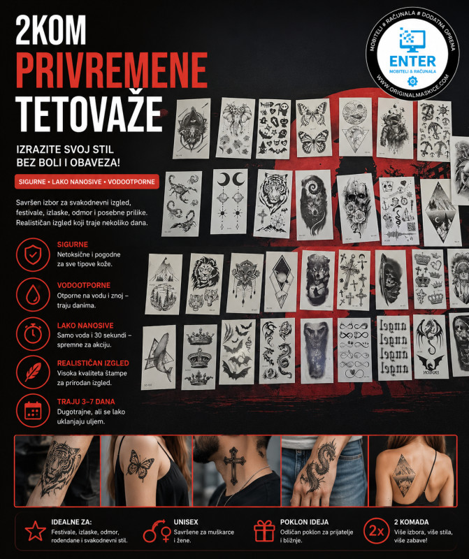 tetovaze tatu privremene male 2komada