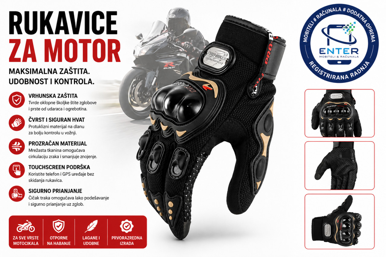 rukavice premium za motor skuter quad