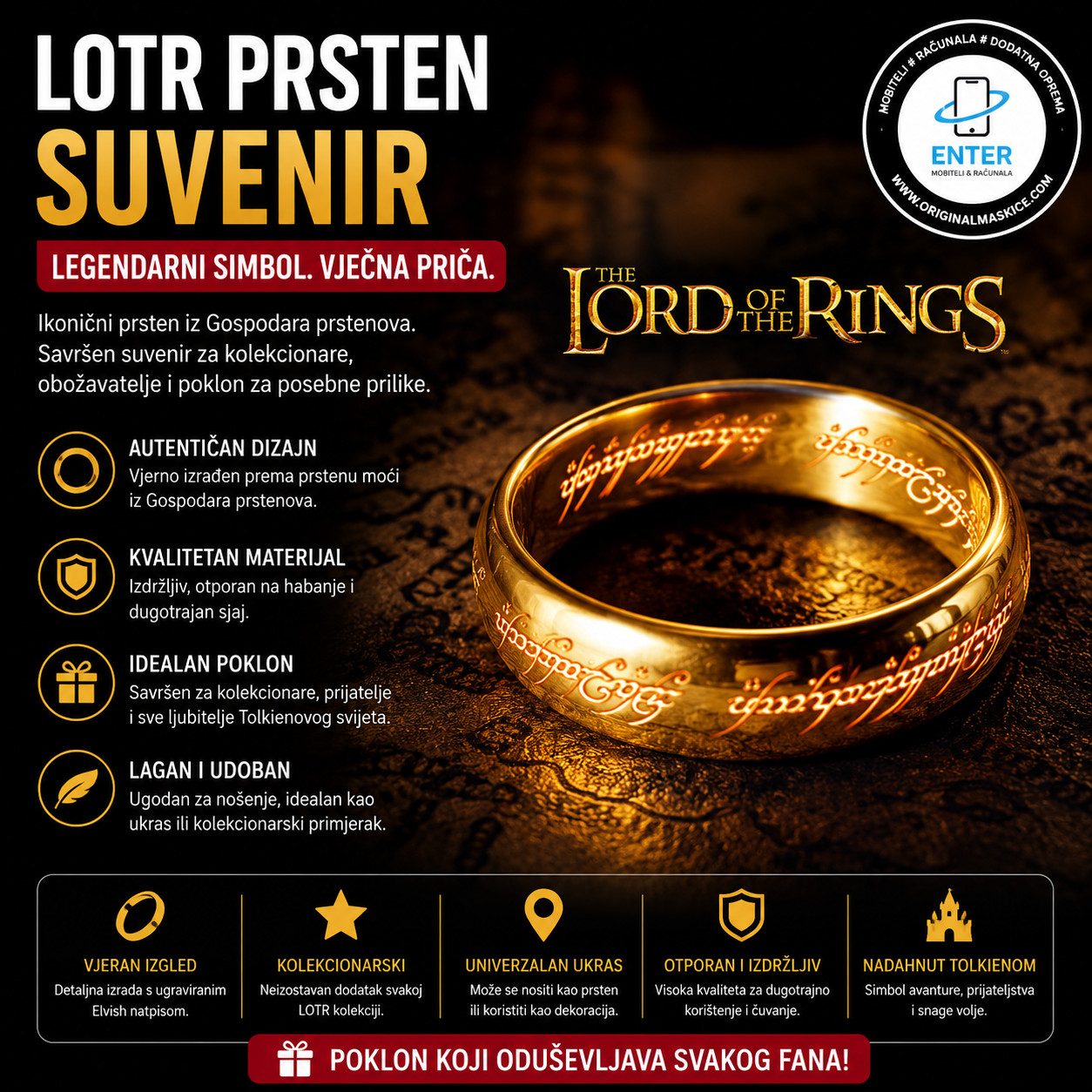 Prsten iz filma gospodar prstenova(LOTR)