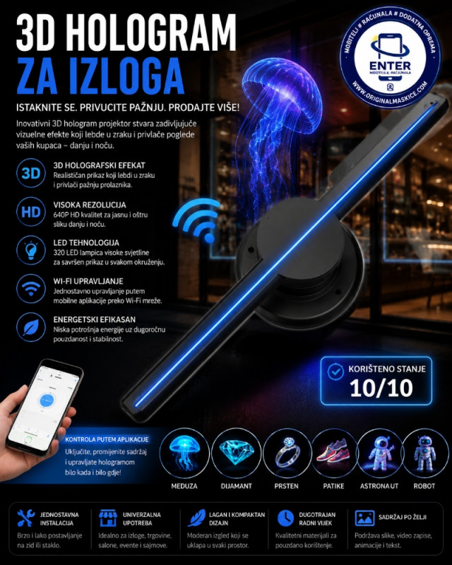 3D Hologram ventilator