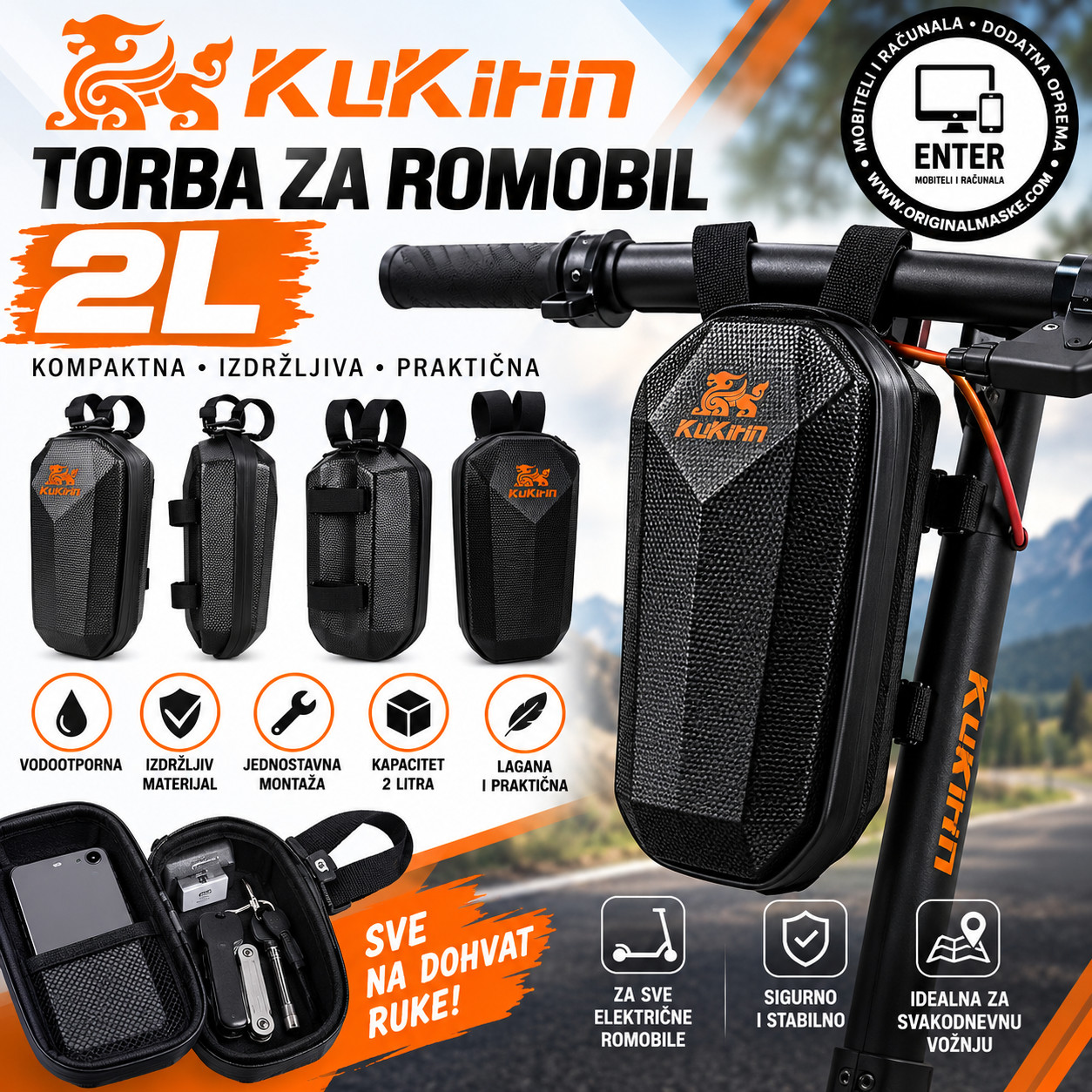 kukirin torba za romobil