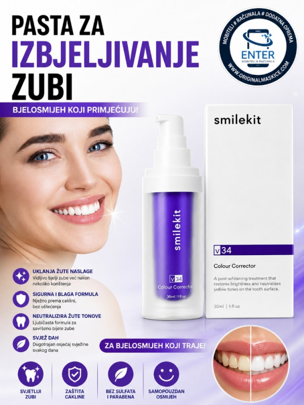 pasta za izbjeljivanje zuba v34 30ml smilekit