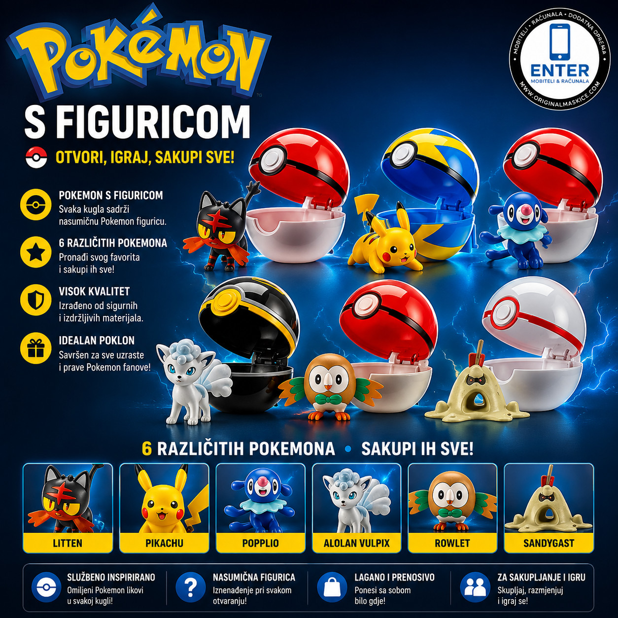 pokemon kugla s figurom