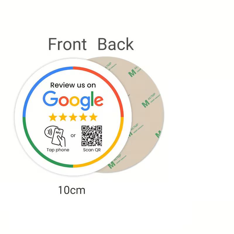 nfc kartice (samoljepljive) fb, instagram, google review