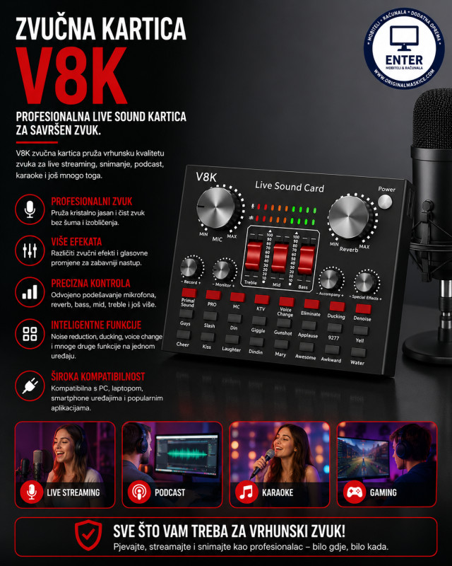 V8K zvučna kartica