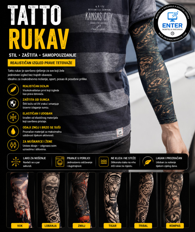 Tattoo rukav rukav tetovaza