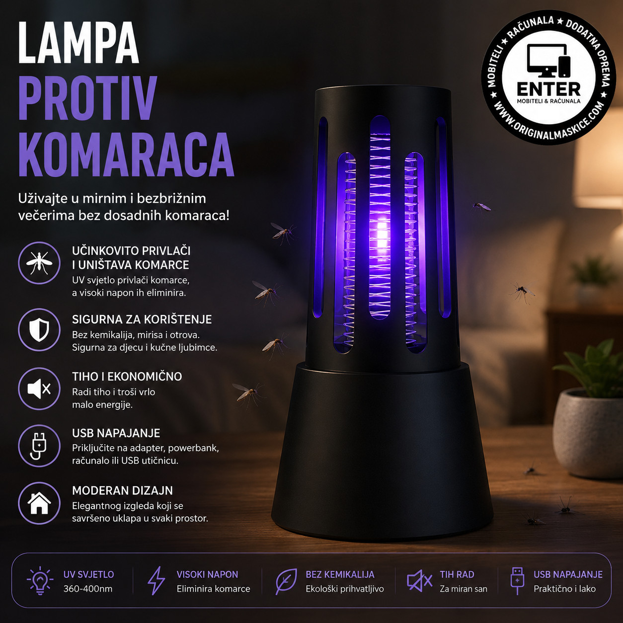 Lampa za ubijanje komaraca / zamka za insekte