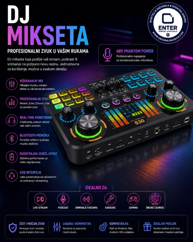 DJ Profesionalna audio mikseta