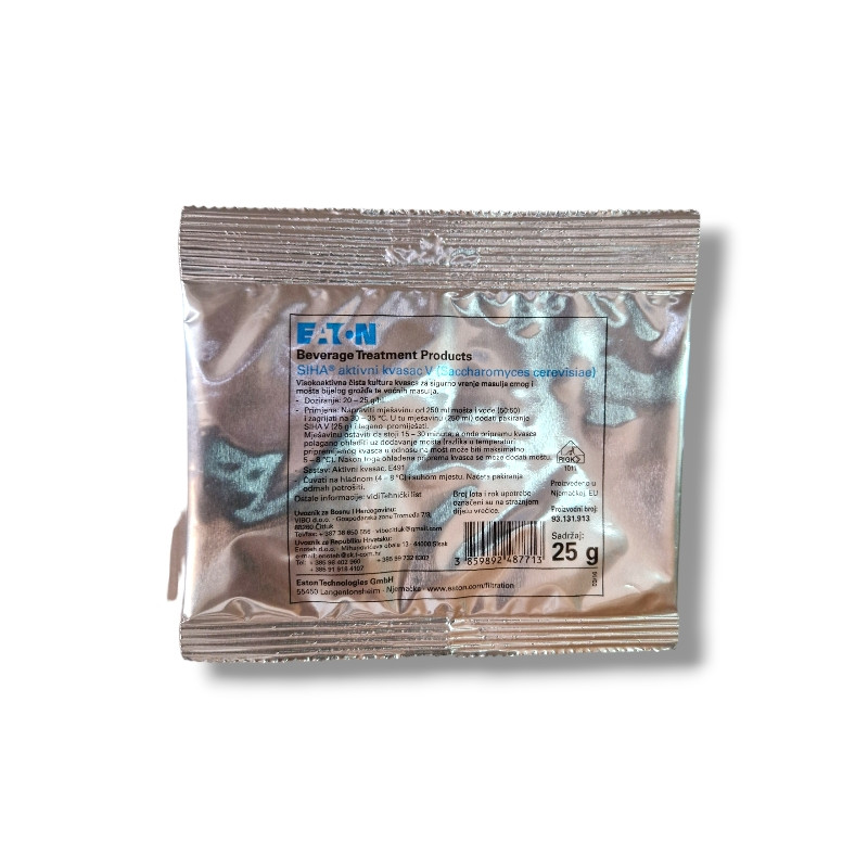 Aktivni kvasac Siha V (Saccharomyces cerevisiae)  25 grama