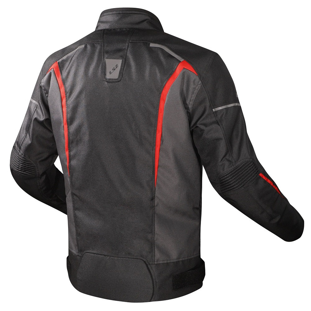 JAKNA ZA MOTOR LS2 SEPANG JACKET BLACK RED GRAY (M,XL)
