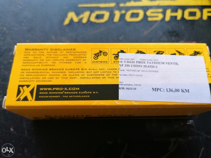 Ventil Titanium KTM SXF EXC-F 250