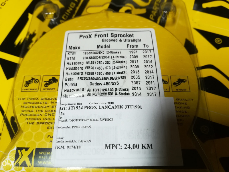 Prox Japan Lancanik KTM 125 200 250 300 450 525 530