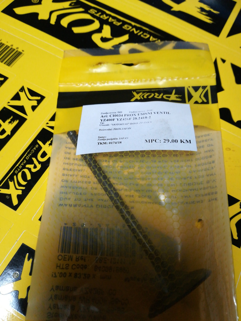 Prox Usisni Ventil Yamaha YZ400F 98-99 YZ426F'00