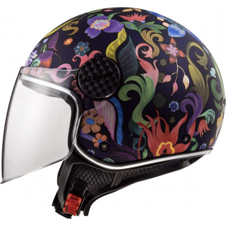 KACIGA LS2 OF 558 BLOOM BLUE PINK (M)