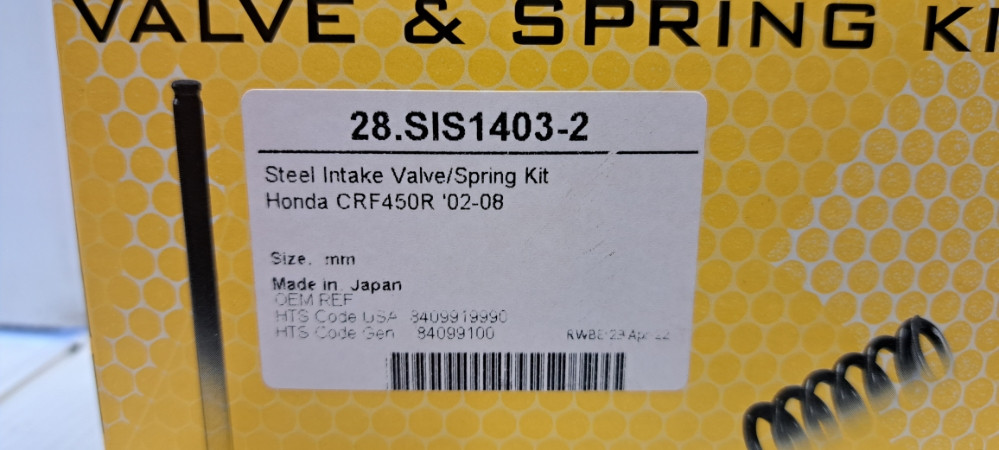 PROX USISNI VENTILI SA OPRUGAMA HONDA CRF 450R