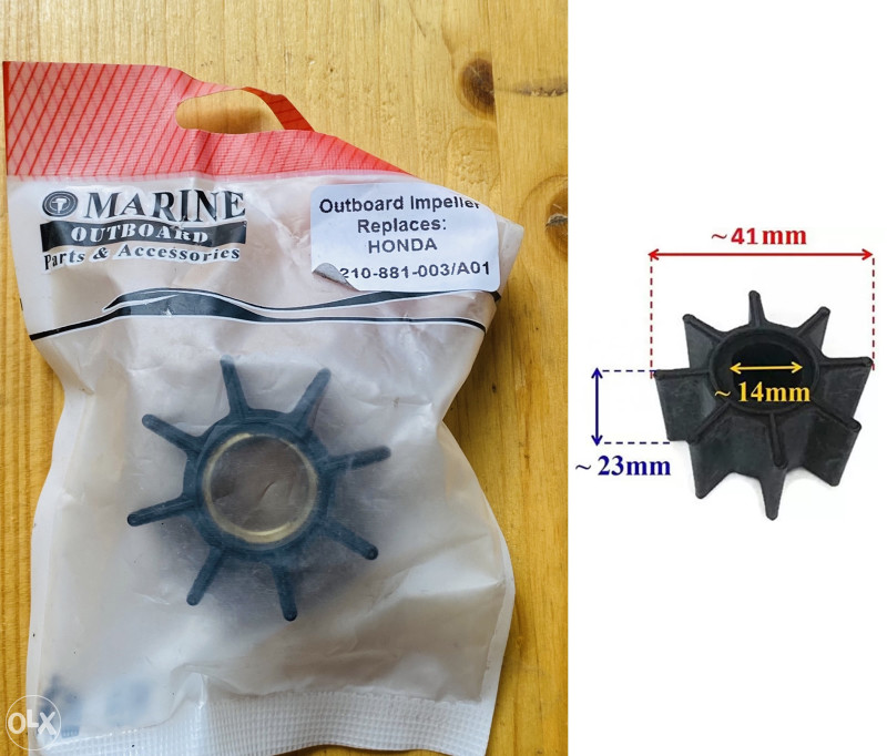 Imepeler Yamaha Johnson Mercury Mariner Honda Impeleri