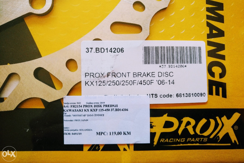 Prednji Disk Kawasaki KX KXF 125 250 450