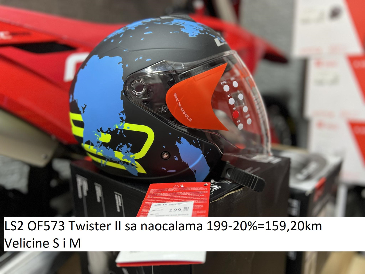 LS2 Jet Kaciga Kacige Akcija -20% -25% Skuter Motor