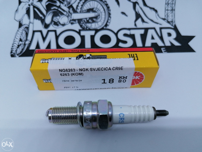NGK CR9E SVJEĆICA MOTOR MOTOCIKL ENDURO CROSS