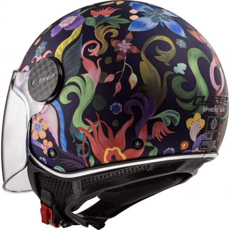 KACIGA LS2 OF 558 BLOOM BLUE PINK (M)